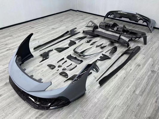 Blauw F8 Ferrari Body Kit F8 MSY Style Front Bumper Lip Body Kit Spoiler Side Skirts