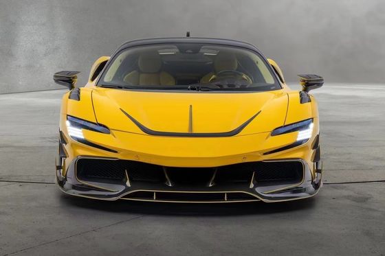 SF90 Ferrari Body Kit MSY Style Carbon Fiber Achterste Bumper Lip Spoiler Zijdekleding