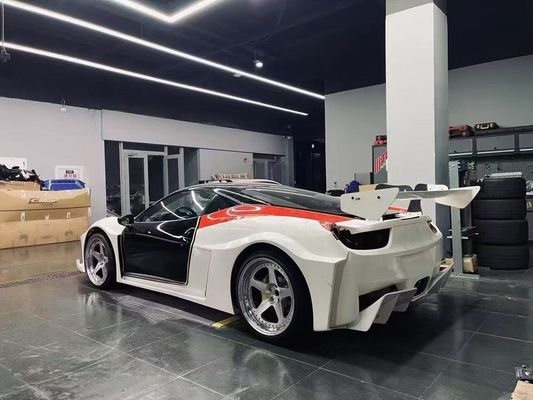 458 Ferrari Body Kit LB Style Voor- en achterbumper 2011 - 2014 Hood Spoiler For Car