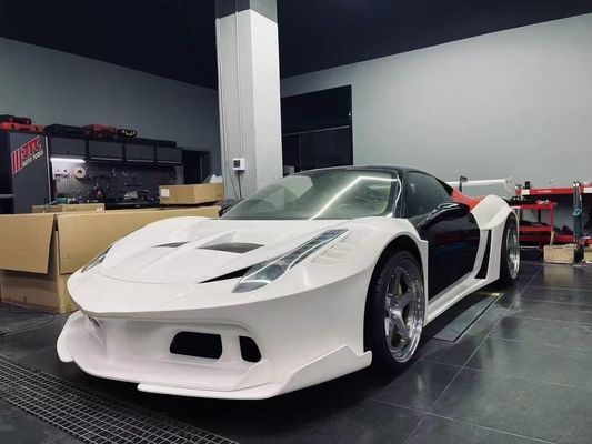 458 Ferrari Body Kit LB Style Voor- en achterbumper 2011 - 2014 Hood Spoiler For Car