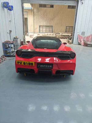 Ferrari 458 Body Kit SP Style Carbon Fiber Voor- en achterbumper Spoiler Hood 2010-2014