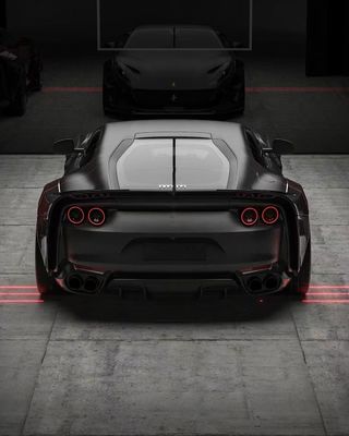 812 Ferrari Body Kit Carbon Fiber Widebody 812 ZE Style Carbon Fiber Arch