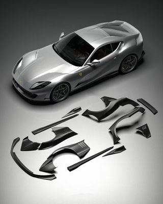 812 Ferrari Body Kit Carbon Fiber Widebody 812 ZE Style Carbon Fiber Arch