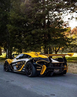 Voor McLaren P1 Body Kit P1 GTR Upgraded Style Voor- en achterbumper spoilers Carbon Fiber Body Kit