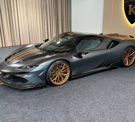 Ferrari SF90 Carbon Fiber Body SF90 KY PP Plastic Diffuser Spoiler Side Skirt Body Kit