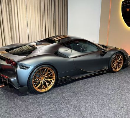 Ferrari SF90 Carbon Fiber Body SF90 KY PP Plastic Diffuser Spoiler Side Skirt Body Kit