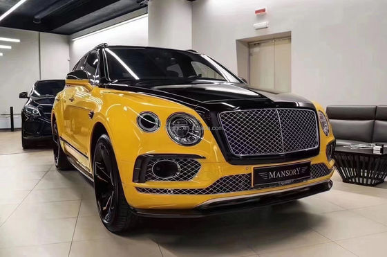 Voor Bentley Bentayga Carbon Fiber Body Kit Bentayga Upgrades de W12 Style Carbon Fiber Front Lip Diffuser Spoiler