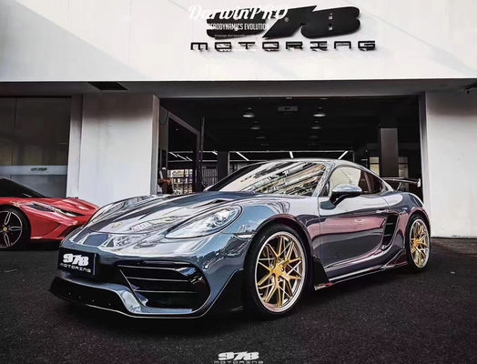 Nieuw product voor Porsche 718 Boxster Body Kit 718 Verbeterde PD-stijl voor- en achterbumper Tuyere spoilers