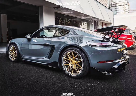 Nieuw product voor Porsche 718 Boxster Body Kit 718 Verbeterde PD-stijl voor- en achterbumper Tuyere spoilers