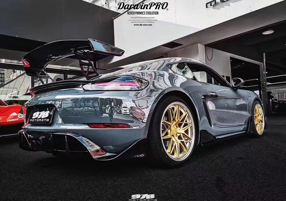 Nieuw product voor Porsche 718 Boxster Body Kit 718 Verbeterde PD-stijl voor- en achterbumper Tuyere spoilers