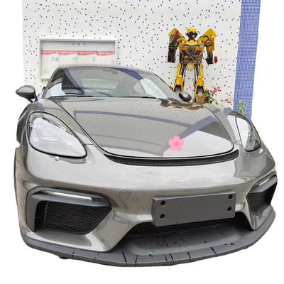 PP Plastic Material 718 Boxster Body Kit 718 Opgewaardeerde GT4-stijl Voor- en achterbumpers Spoiler