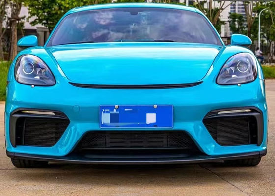 PP Plastic Material 718 Boxster Body Kit 718 Opgewaardeerde GT4-stijl Voor- en achterbumpers Spoiler