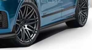 Auto Blauw Bentley Bentayga Body Kit Widebody Carbon Fiber Front Lip Diffuser Wing Hood