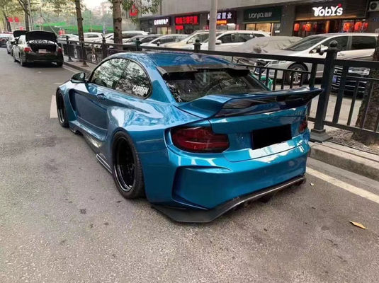 Voor BMW F22 F87 2 Serie M2 Body Kit M2 M235 Upgrade IMP Style Voor- en achterbumper spoiler Wide Bodyki