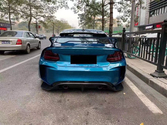 Voor BMW F22 F87 2 Serie M2 Body Kit M2 M235 Upgrade IMP Style Voor- en achterbumper spoiler Wide Bodyki