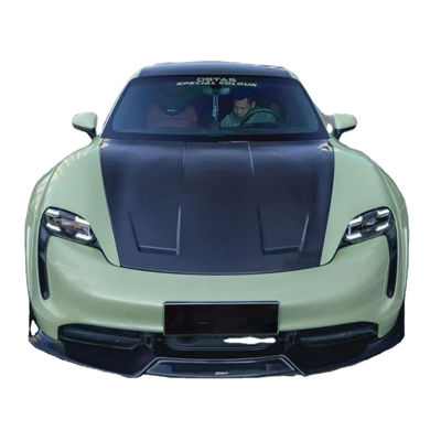 Nieuw product voor Porsche Taycan Carbon Fiber Body Kit Taycan Wide Bodyki Front Shovel Side Skirt Spoiler Diffuser