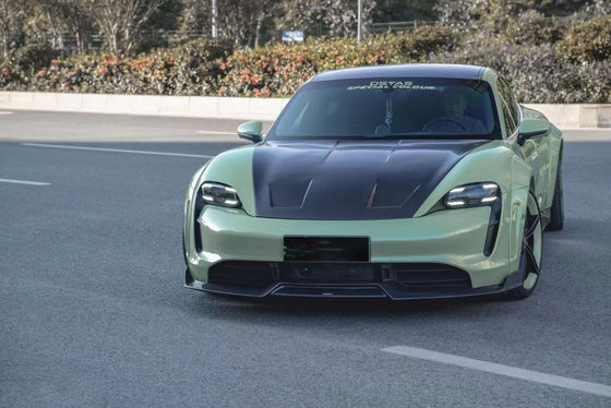 Nieuw product voor Porsche Taycan Carbon Fiber Body Kit Taycan Wide Bodyki Front Shovel Side Skirt Spoiler Diffuser