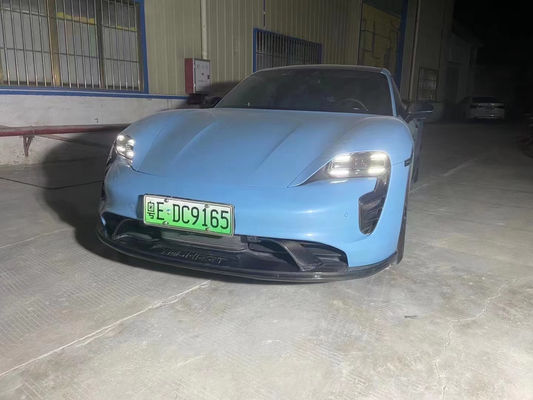 Voor Porsche Taycan Carbon Fiber Body Kit Taycan Upgrade Tech Style Carbon Fiber Front Lip Diffuser Spoiler Side Skirt Body Kit