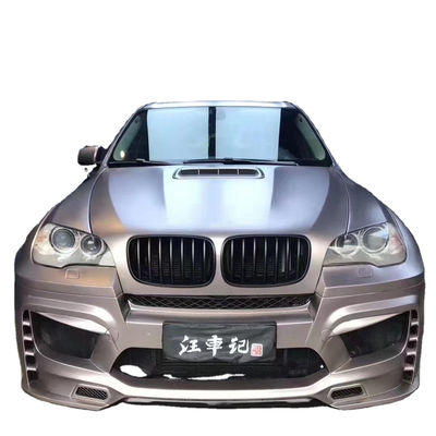 Voor BMW E70 E71 X5 Body Kit FPR Material X5 E70 E71 Upgrade PD Style Voor- en achterbumpers Wide Bodyki