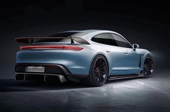 Auto onderdelen voor Porsche Taycan Carbon Fiber Body Kit TAYCAN Upgrade REVOZPORT Style Front Schaaf Diffuser Spoiler Body Kit