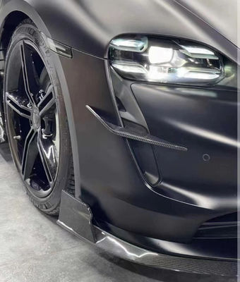 Auto onderdelen voor Porsche Taycan Carbon Fiber Body Kit TAYCAN Upgrade REVOZPORT Style Front Schaaf Diffuser Spoiler Body Kit