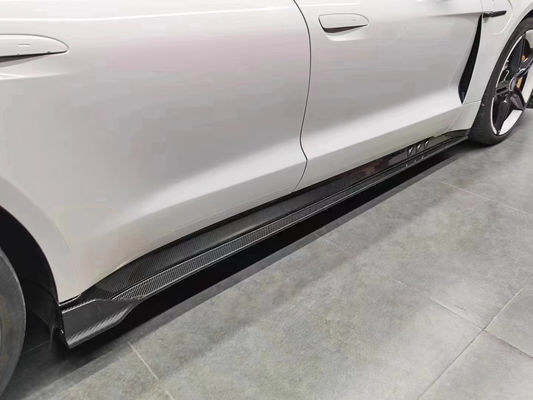 Droog koolstofvezel koolstofvezel body kit voor Porsche Taycan Taycan Upgrade PAKTECHZ Style Front Shovel Diffuser Spoiler body kit