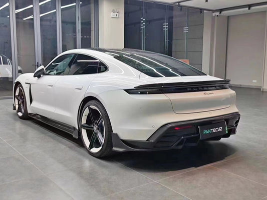 Droog koolstofvezel koolstofvezel body kit voor Porsche Taycan Taycan Upgrade PAKTECHZ Style Front Shovel Diffuser Spoiler body kit