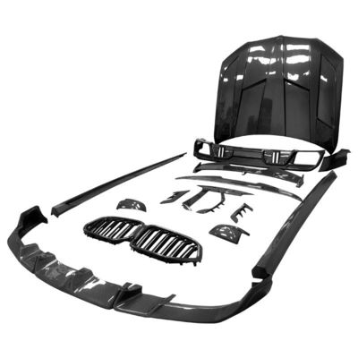 Autoonderdelen voor BMW X6M F96 Carbon Fiber Body Kit X6M F96 Upgraded LARTE Design Style Front Shovel Diffuser Spoiler Body Kit