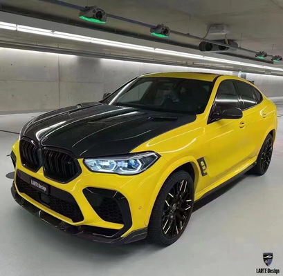 Autoonderdelen voor BMW X6M F96 Carbon Fiber Body Kit X6M F96 Upgraded LARTE Design Style Front Shovel Diffuser Spoiler Body Kit