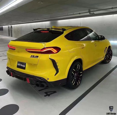 Autoonderdelen voor BMW X6M F96 Carbon Fiber Body Kit X6M F96 Upgraded LARTE Design Style Front Shovel Diffuser Spoiler Body Kit