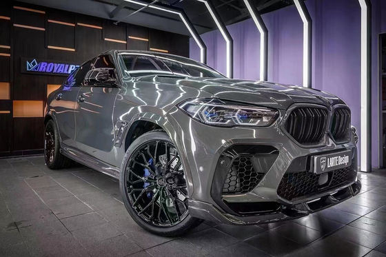 Autoonderdelen voor BMW X6M F96 Carbon Fiber Body Kit X6M F96 Upgraded LARTE Design Style Front Shovel Diffuser Spoiler Body Kit