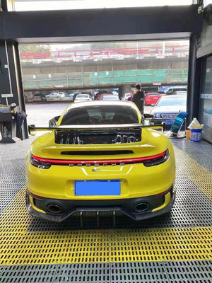 voor Porsche 992 Carbon fiber Body Kit 992 Carbon fiber voorlip diffuser zijkant rok spoiler motorkap schutter