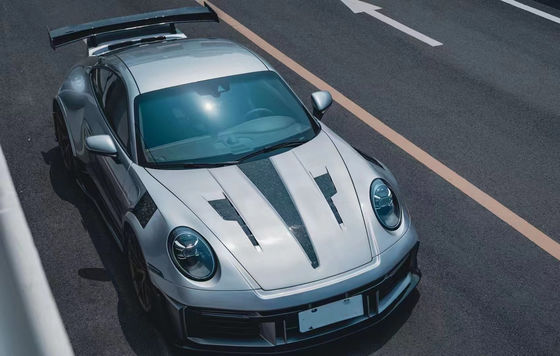 Voor Porsche 911 992 Carbon Fiber Body Kit 992 Upgraded MIW-stijl voor- en achterbumper spoiler hood Wide-body Kit