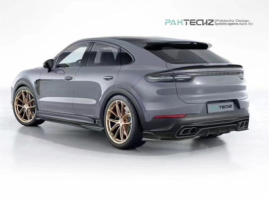 Voor Porsche Cayenne Carbon Fiber Body Kit Cayenne Carbon Fiber Front Lip Diffuser Spoiler Top Wing Hood Side Robe