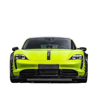 Voor Porsche Taycan Wide-body Kit Taycan Upgrades PD-stijl Carbon Fiber Front Lip Diffuser Spoiler Side Roek Wheel Arch