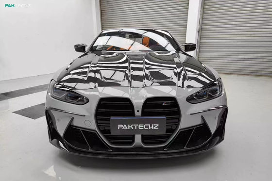 Voor BMW G80 G82M3 M4 Carbon Fiber Body Kit G80 G82M3 M4 Upgraded Paktechz Style Front Lip Diffuser Spoiler Hood