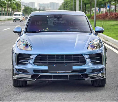 Voor Porsche Mancan Carbon Fiber Body Kit Mancan Upgrades de CMST-stijl Carbon Fiber Front Lip Diffuser Spoiler Widebody Kit