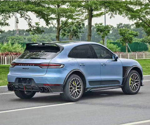 Voor Porsche Mancan Carbon Fiber Body Kit Mancan Upgrades de CMST-stijl Carbon Fiber Front Lip Diffuser Spoiler Widebody Kit