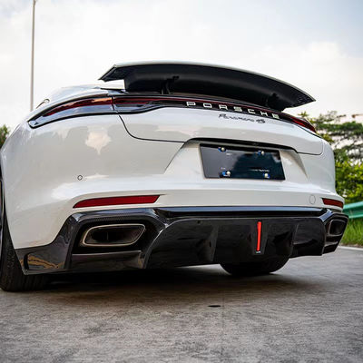 Voor Porsche Panamera Carbon Fiber Body Kit Panamera Carbon Fiber Front Lip Diffuser Spoiler Zijdekleding