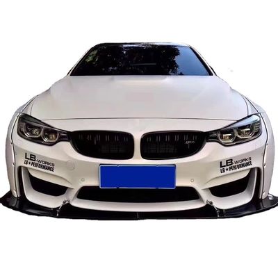 LB Wide-body Kit voor BMW M4 F82 Wide-body Kit M4 F82 Upgraded LB Style Front Lip Diffuser Spoiler Carbon Fiber Body Kit