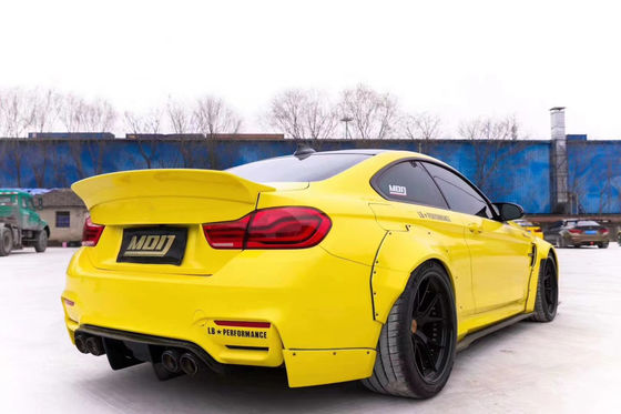 LB Wide-body Kit voor BMW M4 F82 Wide-body Kit M4 F82 Upgraded LB Style Front Lip Diffuser Spoiler Carbon Fiber Body Kit