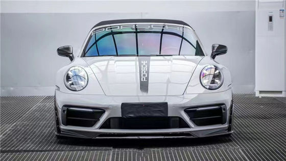Voor Porsche 992s Carbon Fiber Body Kit 992s AE Style Droge Carbon Fiber Front Lip Diffuser Spoiler Side Robe