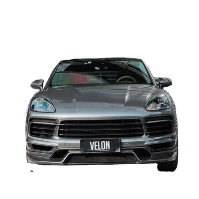 Vervanging 2019 Porsche Cayenne Body Kit Side Skirts Droog Carbon Fiber Diffuser Spoiler