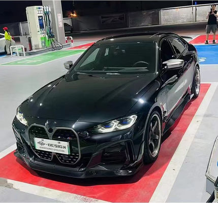 Voor BMW I4 Carbon Fiber Body Kit I4 Carbon Fiber Front Lip Diffuser Spoiler Side Skirt Hood I4 Body Kit