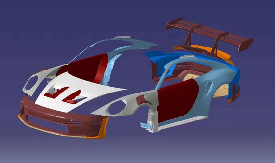 992 Porsche Body Kit GT3RS Voor- en achterbumper spoilers Hood Side