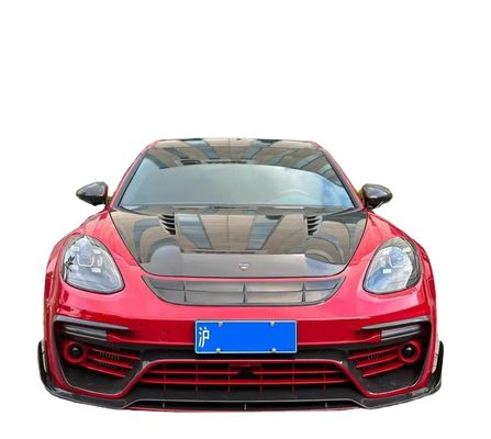 MSY Panamera 971 Body Kit Rode koolstofvezel vervang voorbumper spoiler Widebody Kit