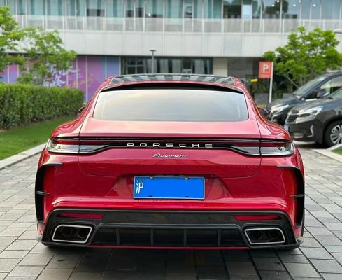 MSY Panamera 971 Body Kit Rode koolstofvezel vervang voorbumper spoiler Widebody Kit