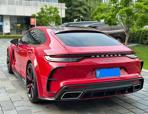 MSY Panamera 971 Body Kit Rode koolstofvezel vervang voorbumper spoiler Widebody Kit