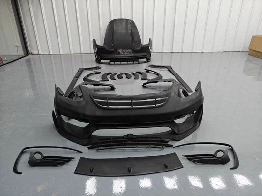 MSY Panamera 971 Body Kit Rode koolstofvezel vervang voorbumper spoiler Widebody Kit