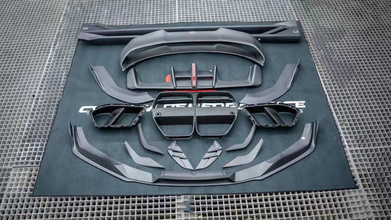 Voor BMW G80 G82 M3 M4 Carbon Fiber Body Kit G80 G82 M3 M4 Upgraded AE Style Front Lip Diffuser Spoiler Side Skirt Body Kit